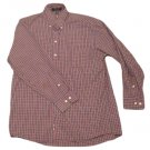 Mens Blue Red Green HUNT CLUB Button Down Shirt 15 1/2