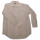 Mens Gray Maroon White CHAPS RALPH LAUREN Wrinkle Free Button Down Shirt XL