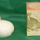 Vintage AVON HOBNAIL FEATHER PARTRIDGE Decanter Somewhere Cologne 5 OZ with BOX