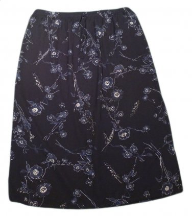 Womens Black Gray Off White BICE SAG HARBOR Skirt 2X 38/40