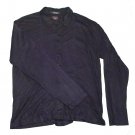 Mens Blue TOMMY HILFIGER Button Down Shirt Large Polyester Blend