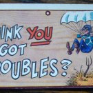 Vintage 1959 Topps WACKY PLAK Trading Post Card #11