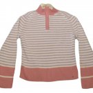 Womens Purple Pink White TOMMY HILFIGER Half Zip Sweater XL