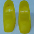 Vintage Barbie & Friends Yellow Pilgram Shoes Made in Hong Kong