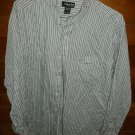 CHAPS/RALPH LAUREN Men's Shirt - Blue/Gray/White - Size XL - 100% Cotton