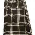 Womens Black White LIZ CLAIBORNE Wrap Skirt 8P