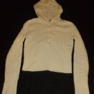AEROPOSTALE Womens Sweater Off White with Hood Size Large