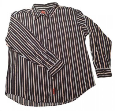 Mens Black Red White CHAPS RALPH LAUREN Button Down Shirt 2XL TTG XXG