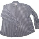 Mens Blue White WRANGLER JEANS CO Button Down Shirt XXL