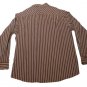 Mens Brown Blue Gray AXCESS Classic Fit Button Down Shirt XL