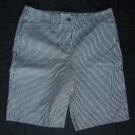 Womens Black White ANNE KLEIN SPORT Stretch Shorts 14 Cotton Blend