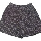 Womens Black White  LIZ CLAIBORNE Pleated Shorts 12