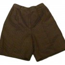 Womens Black Brown Maroon BLASS SPORT BILL BLASS Pleated Shorts 10