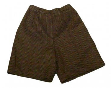 Womens Black Brown Maroon BLASS SPORT BILL BLASS Pleated Shorts 10