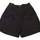 Womens Black TALBOTS Pleated Shorts 10P