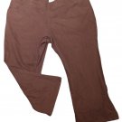 Womens Brown MAINSTREET BLUES Stretch Pants 38W X 30 1/2 Cotton Blend
