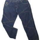Mens Blue KANI Denim Jeans 50 X 32 1/2 100% Cotton