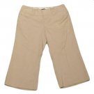 Womens Tan MAURICES Capris 5/6 Inseam 19 1/2