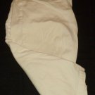 Womens White LEE Pants Capris 16M Inseam 18 1/2 Cotton Blend