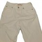Womens Off White EDDIE BAUER Capris 2R Cotton Blend Inseam 22 1/2