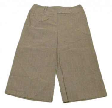 Womens Gray LARRY LEVINE Stretch Capris 10 Inseam 19
