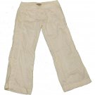 Womens White BITTEN Capris Pants 4 100% Cotton Inseam 25 1/2