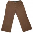 Womens Brown GAP Casual Capris 6 100% Cotton Inseam 22 1/4