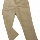 Womens Gray Tan INTRO Stretch Capris 8 Inseam 22 1/2 Cotton Blend