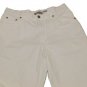 Womens White EDDIE BAUER Capris 8 Inseam 21 1/2 100% Cotton