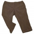 Womens Gray WORTHINGTON Modern Fit Capris 18 Inseam 20 1/2