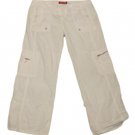 Womens White BE BOP Pants Capris 7 100% Cotton Inseam 26