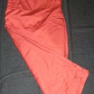Womens Maroon DOCKERS Pants Capris 12 Inseam 17 1/2 Cotton Blend