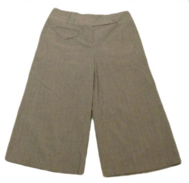 Womens Gray LARRY LEVINE Stretch Capris 8 Inseam 19