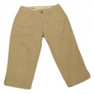 Womens Brown EDDIE BAUER Blakely Capris 4P Petites Inseam 19 1/4 Cotton Blend