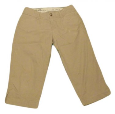 Womens Brown EDDIE BAUER Blakely Capris 4P Petites Inseam 19 1/4 Cotton Blend