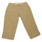 Womens Brown EDDIE BAUER Blakely Capris 4P Petites Inseam 19 1/4 Cotton Blend