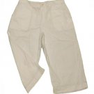 Womens White LAUREN RALPH LAUREN Capris 35 (actual waist size) Petite