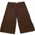 Womens Brown MICHAEL KORS Capris 8 100% Cotton Inseam 18 1/2