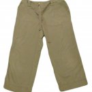 Womens Green ST JOHN'S BAY Capris 10P 100% Cotton Inseam 22 Petites