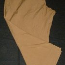 Womens Brown NEW YORK & CO Pants Capris 14 Inseam 20 3/4 Cotton Blend
