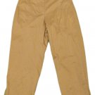 Womens Brown LIZ CLAIBORNE Cosette Capris 8 Inseam 22 1/2 Cotton Blend