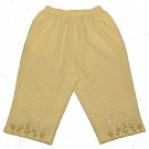 Womens Yellow White BONWORTH Capris LP
