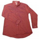Mens Maroon VAN HEUSEN Long Sleeve Shirt XL Cotton Blend