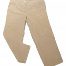 Womens Tan TALBOTS Corduroy Stretch Pants 12WP X 26 1/4 Cotton Blend