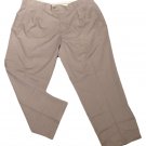 Mens Brown IVY CREW Pleated Dress Pants 44 X 29 1/2 Polyester Blend