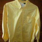 IZOD Men's Shirt - Yellow - Size Large - 100% Cotton - EUC
