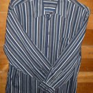 ALFANI Men's Fitted Shirt   Maroon Black & Gray  Size 16 1/2  EUC *