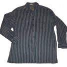 Mens Blue Gray ARROW Button Down Shirt Large