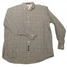 Mens Black Gray Blue TOMMY HILFIGER Button Down Shirt Large 16