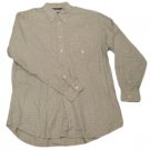 Mens Black White NAUTICA Button Down Shirt Large